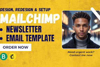 build mailchimp brevo email newsletter template HTML, brevo mailchimp automation
