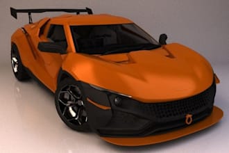 model premium 3d sport car,simulator,interior,exterior,luxury vehicle,game asset