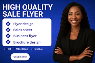 create professional flyer sales sheet business flyer brochure design