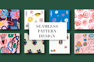make unique seamless pattern design