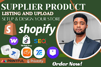 add shopify autods tradelle zendrop products store setup seo