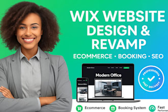 design, revamp and develop wix website with ecommerce store and booking system