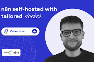 set up a secure selfhosted n8n automation system with docker