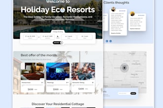 design professional tourism website, travel website, holiday booking website