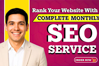 do complete monthly SEO service with full off page and onpage