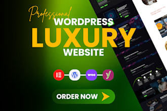 design or revamp a modern, luxury wordpress website, webdesign, website maker