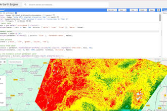 do remote sensing analysis and solve problems using google earth engine mapping