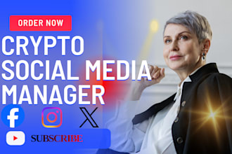 do crypto social media manager, social media manager marketing content creator