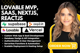 build lovable ai supabase app saas mvp with vibe coding react nextjs bolt