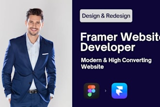 design and develop a modern framer website