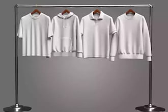 create realistic 3d garments, 3d polo, 3d shoe, streetwear, hoodie in clo 3d
