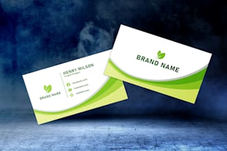 design modern business card and complete stationery