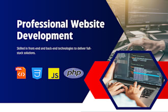 built, rebuild custom website development as full stack developer