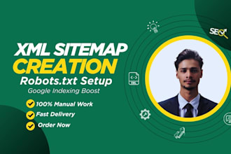 create XML sitemap and robots txt for google indexing