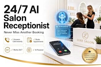 set up a 24 7 ai call answering system for your salon