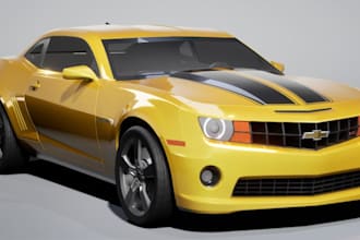 use soldiworks for ready 3d animation car,hobby car visualization,industrial mod