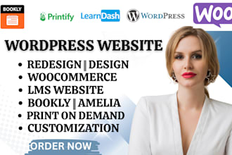 revamp wordpress woocommerce website redesign learndash lms course bookly amelia