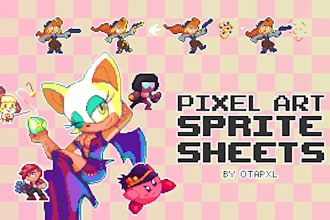 create pixel art animated sprites for your game