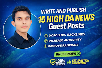 write and publish 15 high da news guest posts premium guest posting services