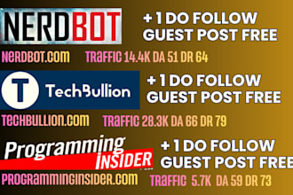 publish article on nerdbot,com and techbullion,com
