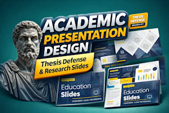 design professional academic powerpoint presentation and thesis defense slides