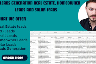 targeted b2b lead generation real estate, homeowner leads and solar leads