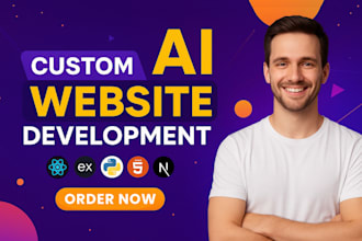 develop ai website, ai chatbot, ai saas app, ai software developer