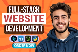 do custom website development as front end or full stack web developer
