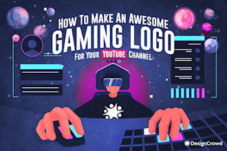 design a youtube banner and logo for your channel