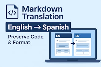 convert english markdown to spanish, keeping code