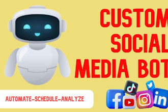 generate social media bot, web automation using python