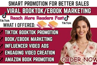 booktok promotion amazon book ebook marketing tiktok booktok book promotion