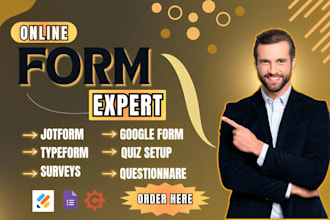 create online form quiz survey product in jotform cognito form google form