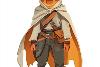 design a 2d cartoon character