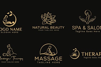 do natural spa yoga health and wellness or holistic and massage logo