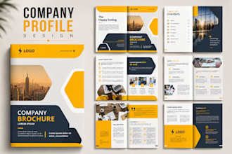 design modern company profile, real estate brochure, catalog, and proposal