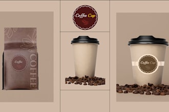 create a logo branding for coffee shop, bar, and restaurant