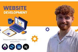 create a modern, responsive custom portfolio or personal website