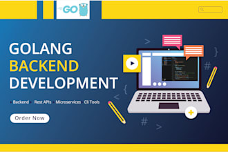 develop go, golang web app, rest api backend server cli tool