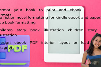 format your book to print and ebook formats