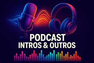 produce unique podcast intro outro and jingles with professional sound