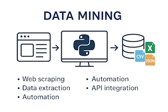professional data mining web scraping and data extraction