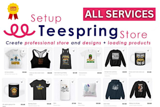 create teespring store and designs
