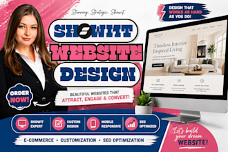 design showit website, showit redesign, showit template, customize showit,  seo