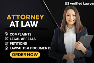 draft legal appeals, complaints, petitions, lawsuits, documents, and motions