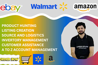 list products on ebay, amazon, shopify and walmart