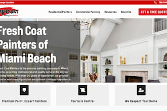 design responsive painting website painting contractor website