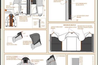 make your professional fashion tech pack for production