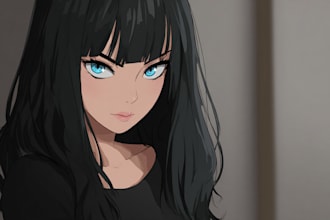 design anime characters with magical accessories and items