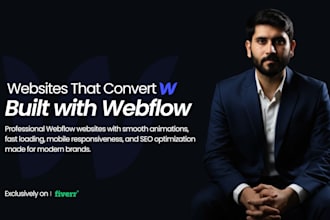 design and develop custom webflow website